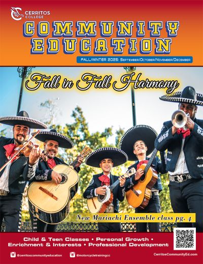 Cerritos College Community Educatin College for Youth Summer Program. June 23 through August 1, 2025. Call today to register. 562-467-5050. Press Option 1